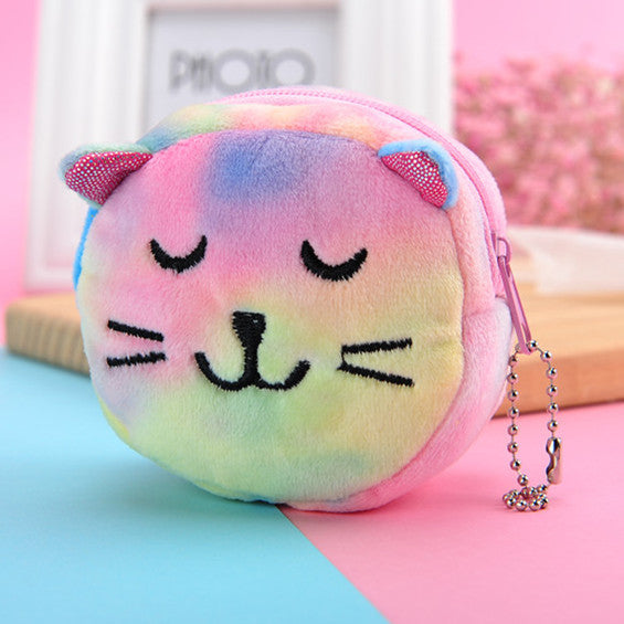 Mini Girls Cartoon Graphic Coin Case - Image 6