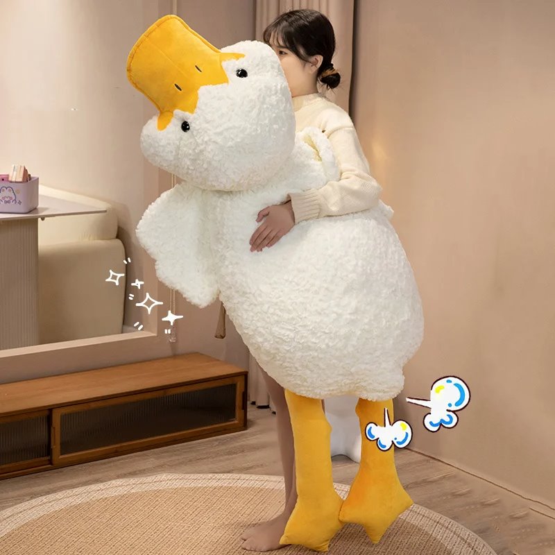 Molly the Giant Fluffy White Duck Plushie - Image 11