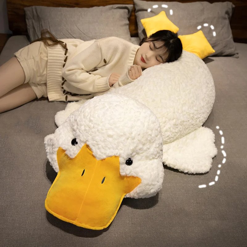 Molly the Giant Fluffy White Duck Plushie - Image 9