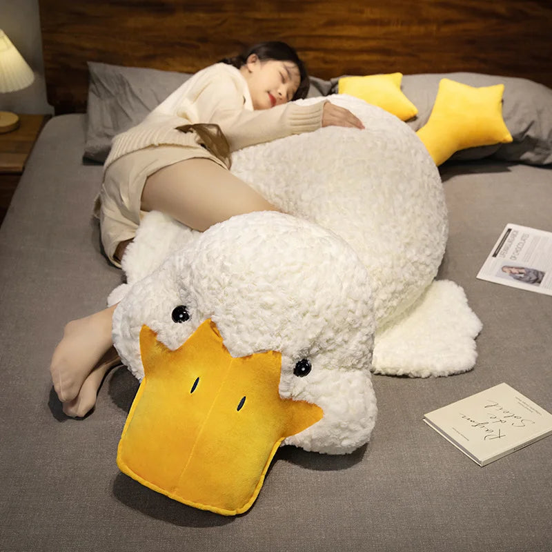 Molly the Giant Fluffy White Duck Plushie - Image 4