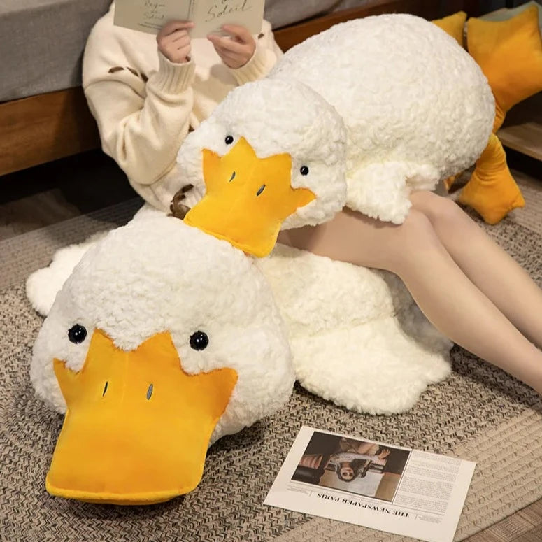 Molly the Giant Fluffy White Duck Plushie - Image 5