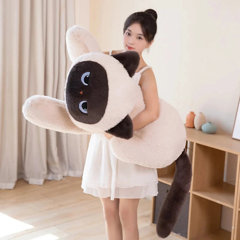 Momo the Long Kawaii Siamese Cat Plush - Image 9