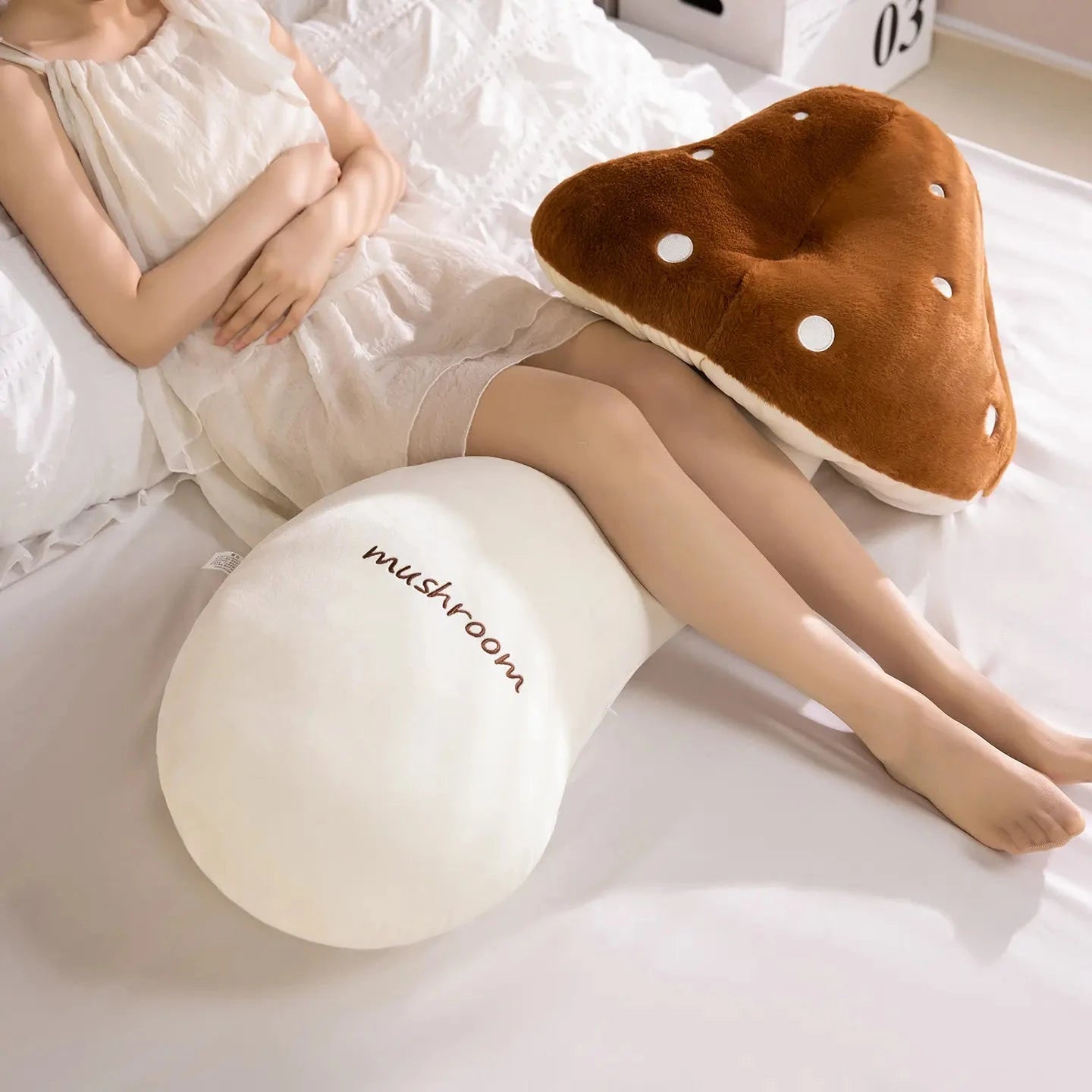 Mushie the Long Snuggly Kawaii Mushroom Plushies - Image 4