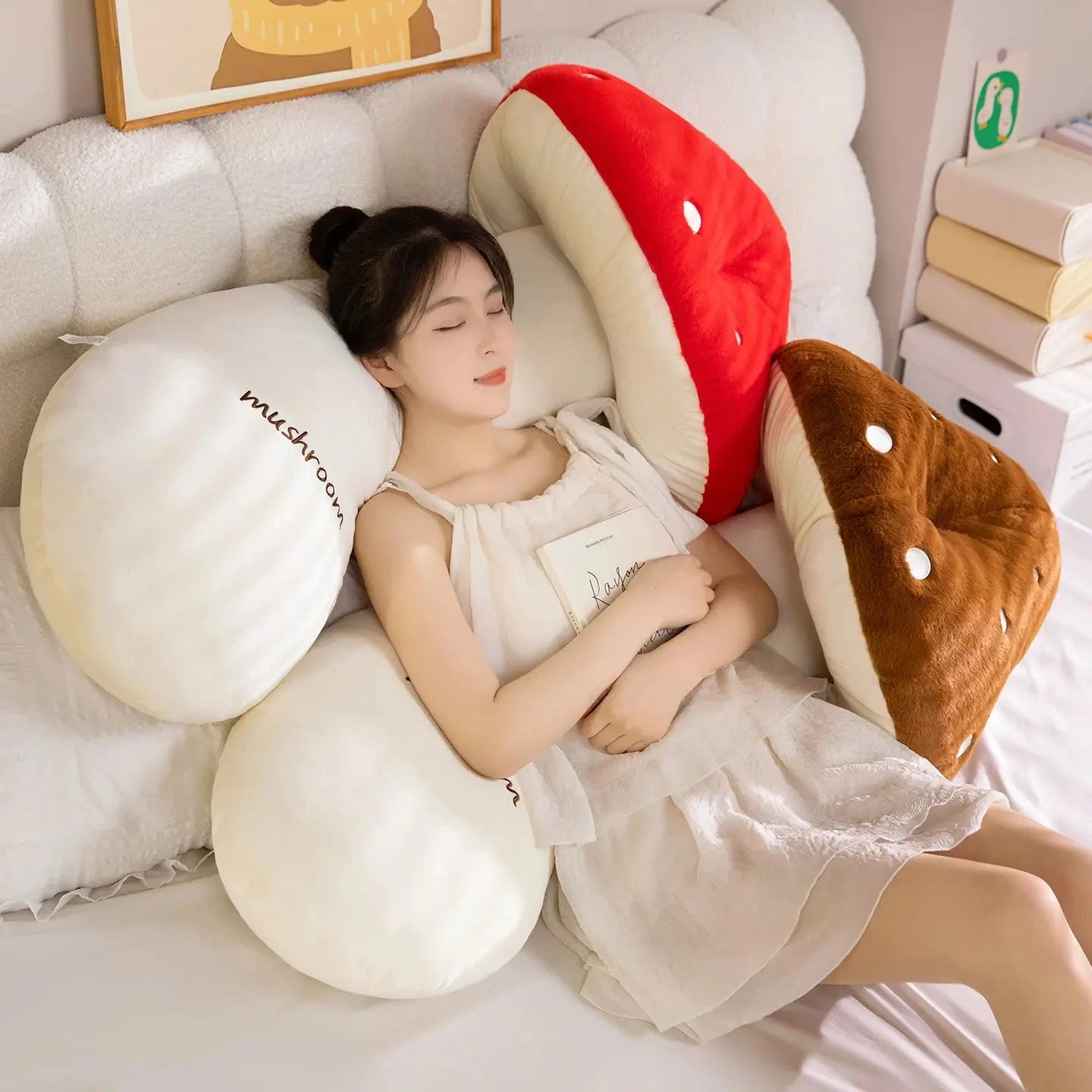Mushie the Long Snuggly Kawaii Mushroom Plushies - Image 3
