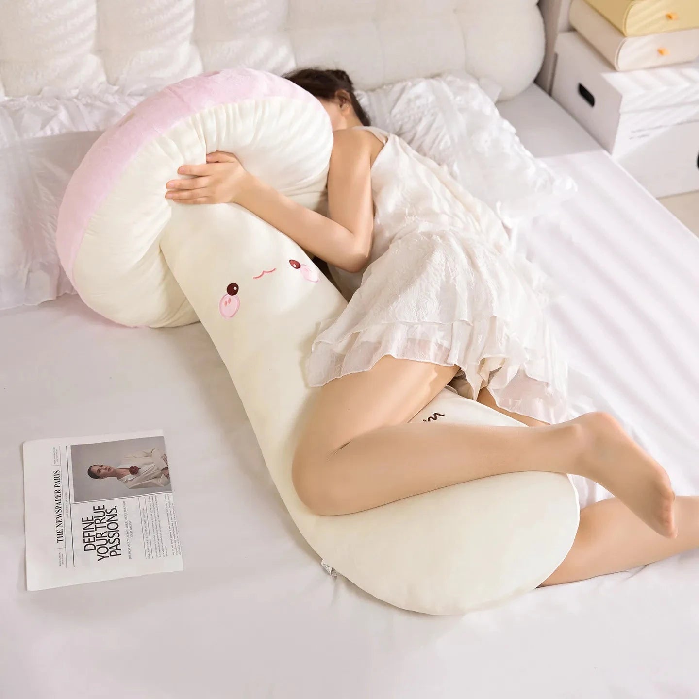 Mushie the Long Snuggly Kawaii Mushroom Plushies - Image 10