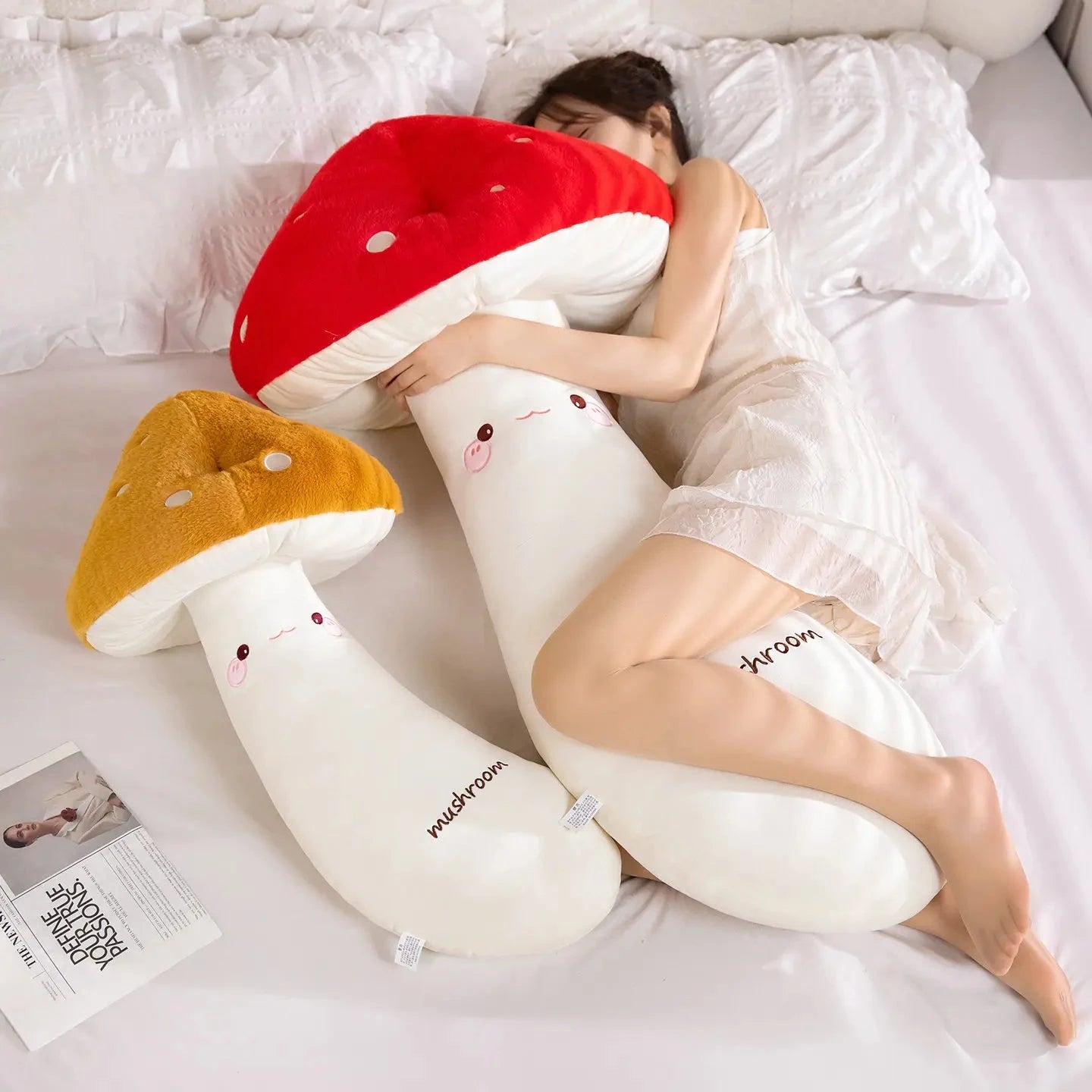 Mushie the Long Snuggly Kawaii Mushroom Plushies - Image 8