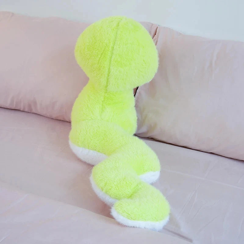 Noodles the Long Green Fluffy Snake - Image 13