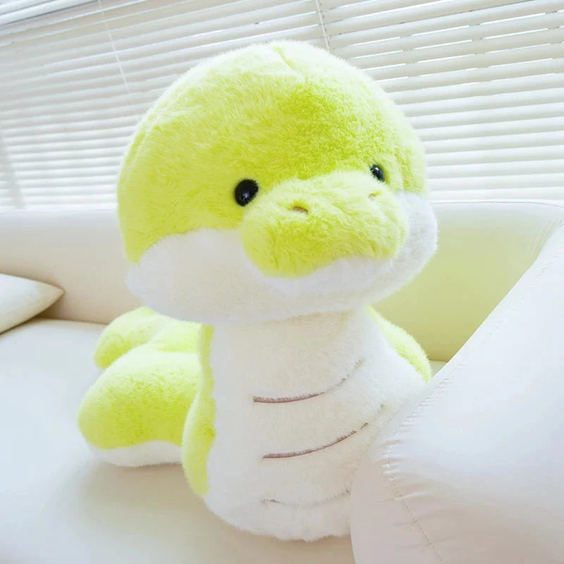 Noodles the Long Green Fluffy Snake - Image 12