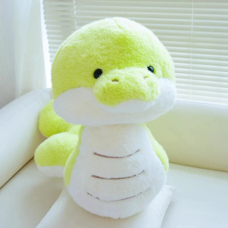 Noodles the Long Green Fluffy Snake - Image 10