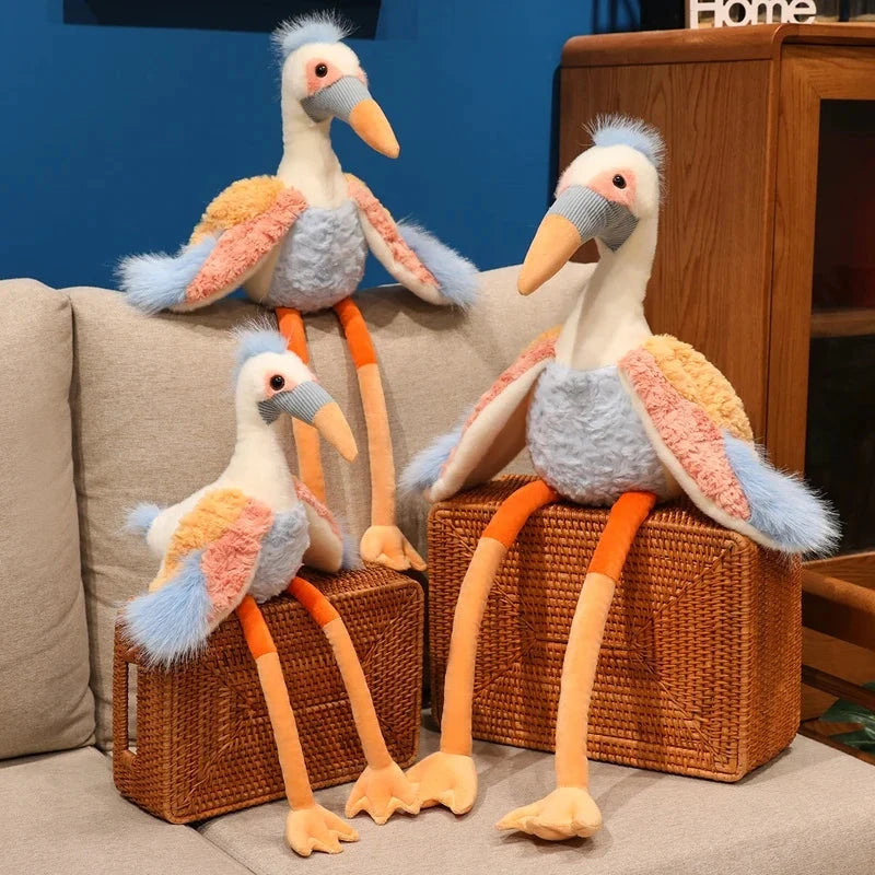 Peaches the Fluffy Crane Plush - Image 2