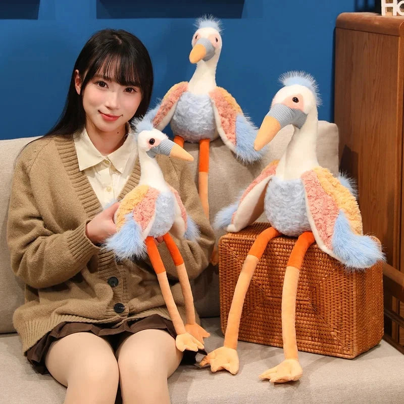 Peaches the Fluffy Crane Plush - Image 6