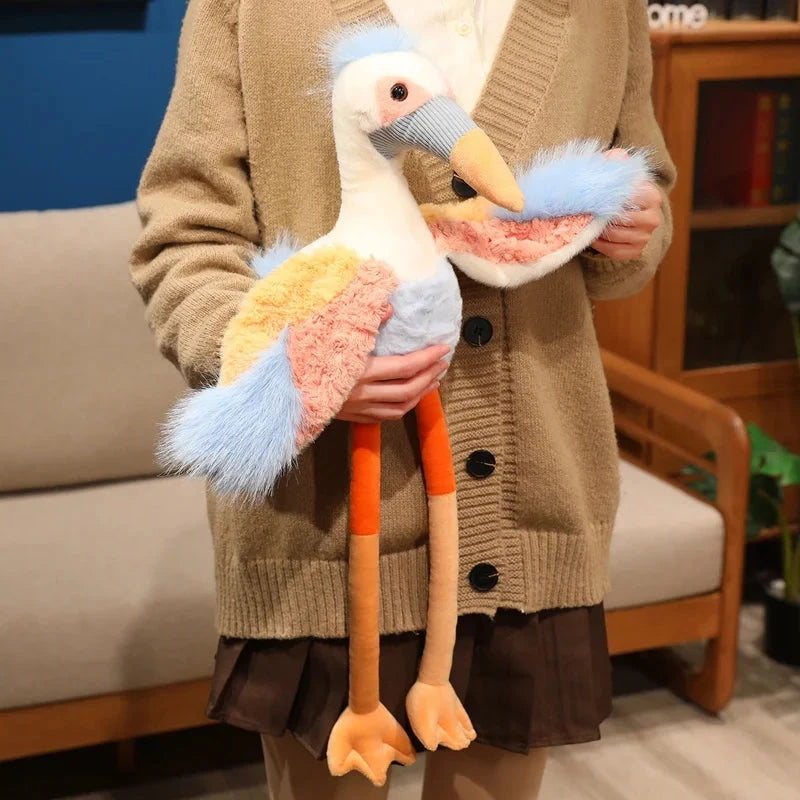 Peaches the Fluffy Crane Plush - Image 4