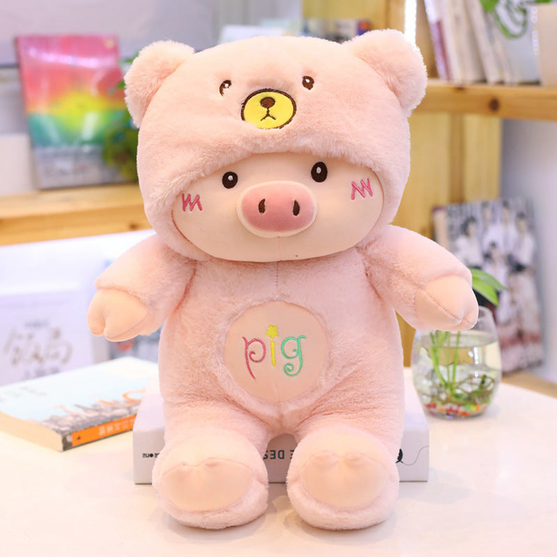 Piggy With Hood Dressing Plush Toy - Image 9