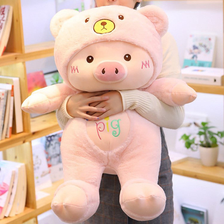 Piggy With Hood Dressing Plush Toy - Image 11