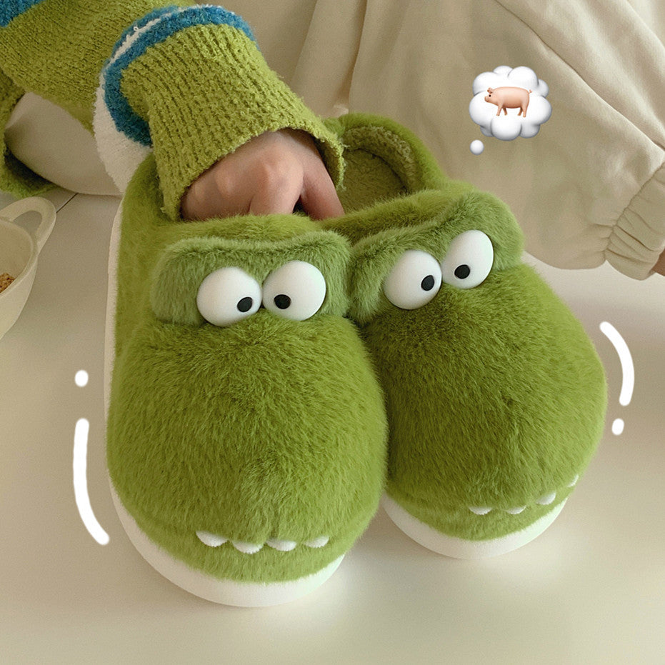 Plush Crocodile Slippers (New Design) - Image 3