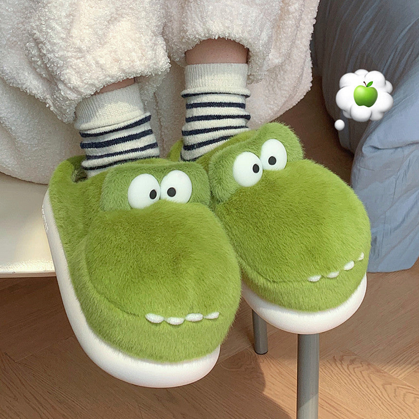 Plush Crocodile Slippers (New Design) - Image 2