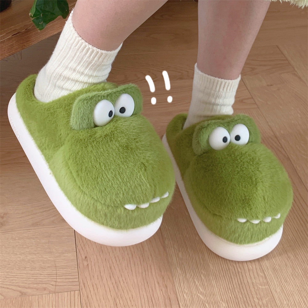 Plush Crocodile Slippers (New Design) - Image 5