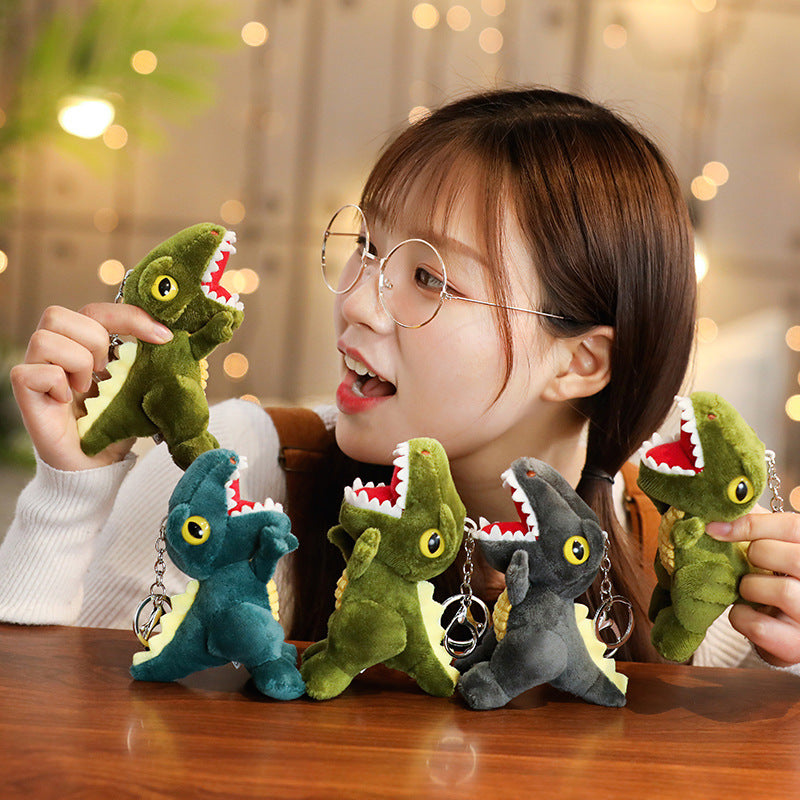 Plush Dinosaur Pendant Keychain - Image 3