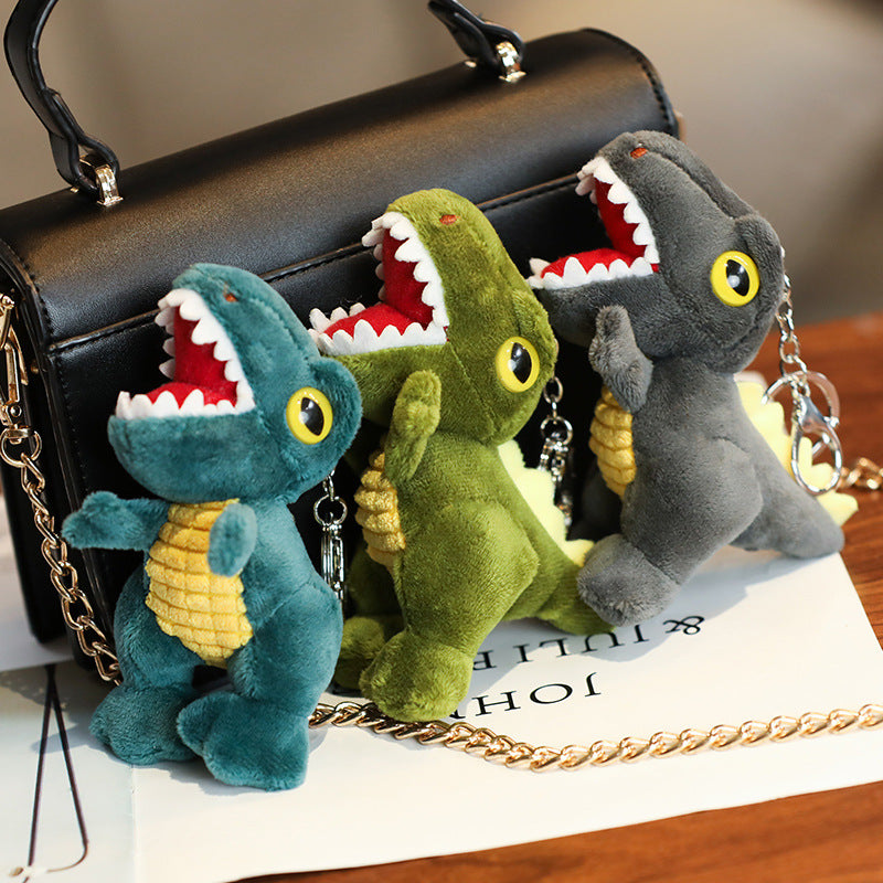 Plush Dinosaur Pendant Keychain - Image 4