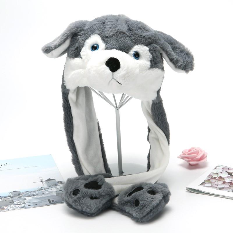 Plush Dog Ear Jumping Hat - Image 6