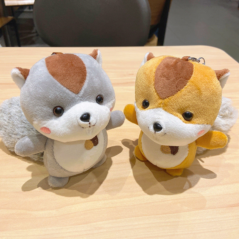 Plush Squirrel Pendant Keychain - Image 3
