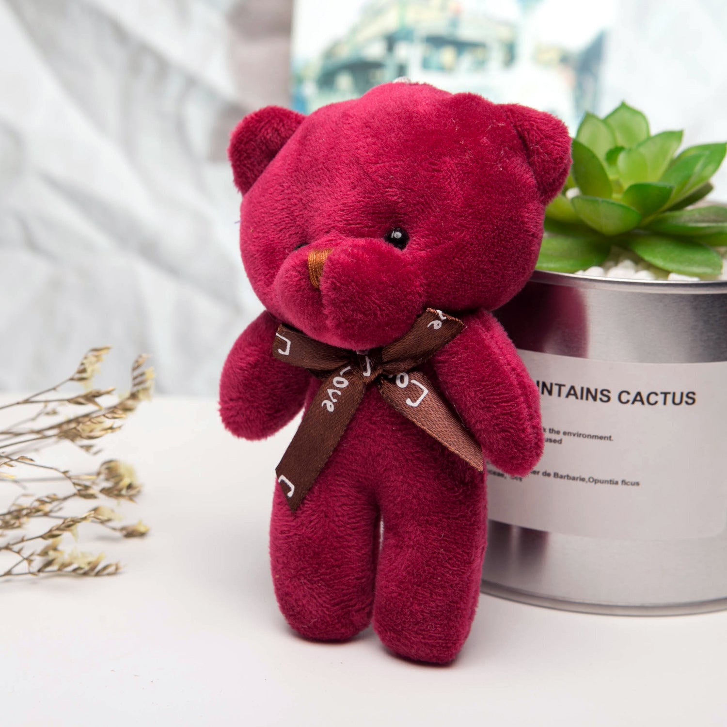 Plush Teddy Bear Keychain - Image 6