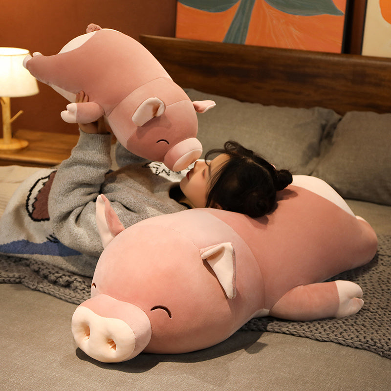 Poppy the Pink Jumbo Pig Plushie - Image 8