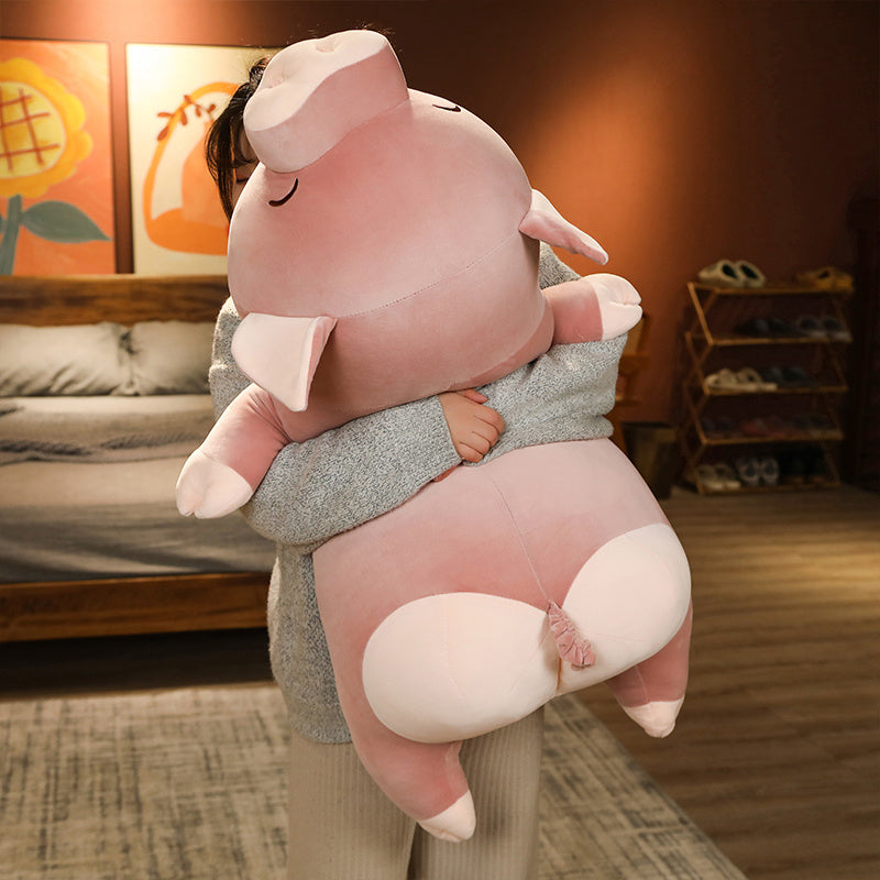 Poppy the Pink Jumbo Pig Plushie - Image 7