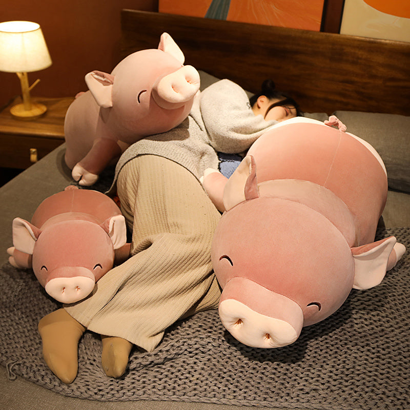 Poppy the Pink Jumbo Pig Plushie - Image 16