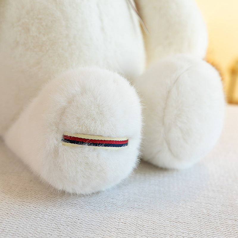 Rabbit Stuffed Animal Big Ears Plushie With Badge - Image 8