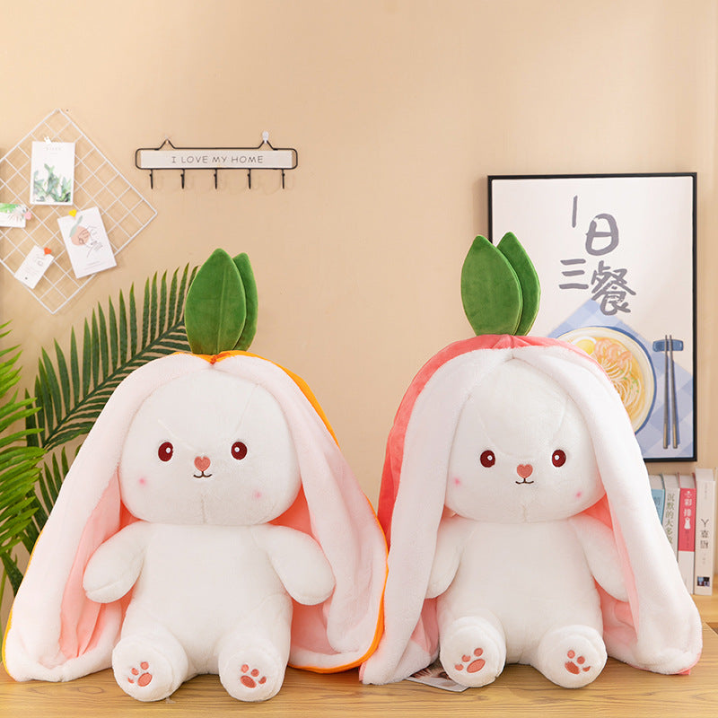 Reversible Bunny Plush (carrot and strawberry) - Image 6
