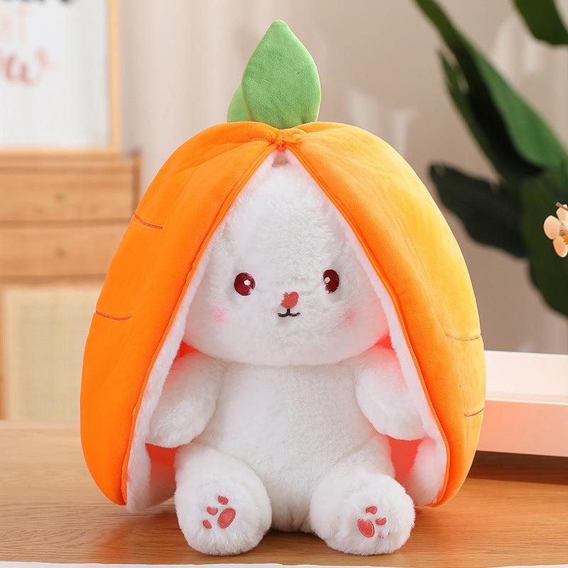 Reversible Bunny Plush (carrot and strawberry) - Image 4