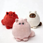 Round Chubby Cat Angel Plush