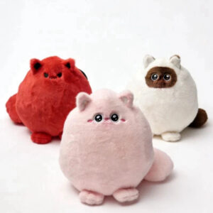 Round Chubby Cat Angel Plush