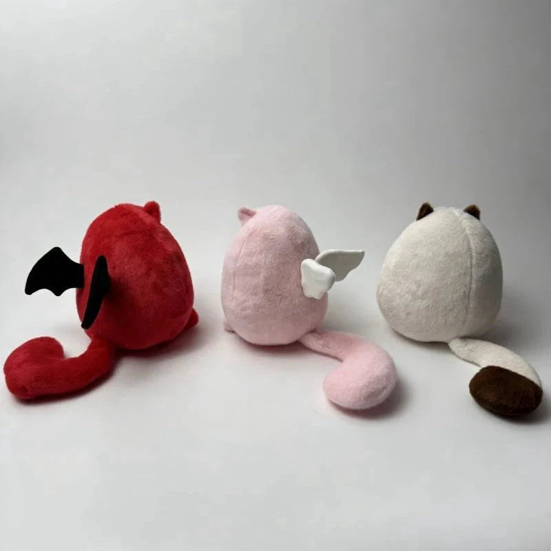 Round Chubby Cat Angel Plush - Image 2