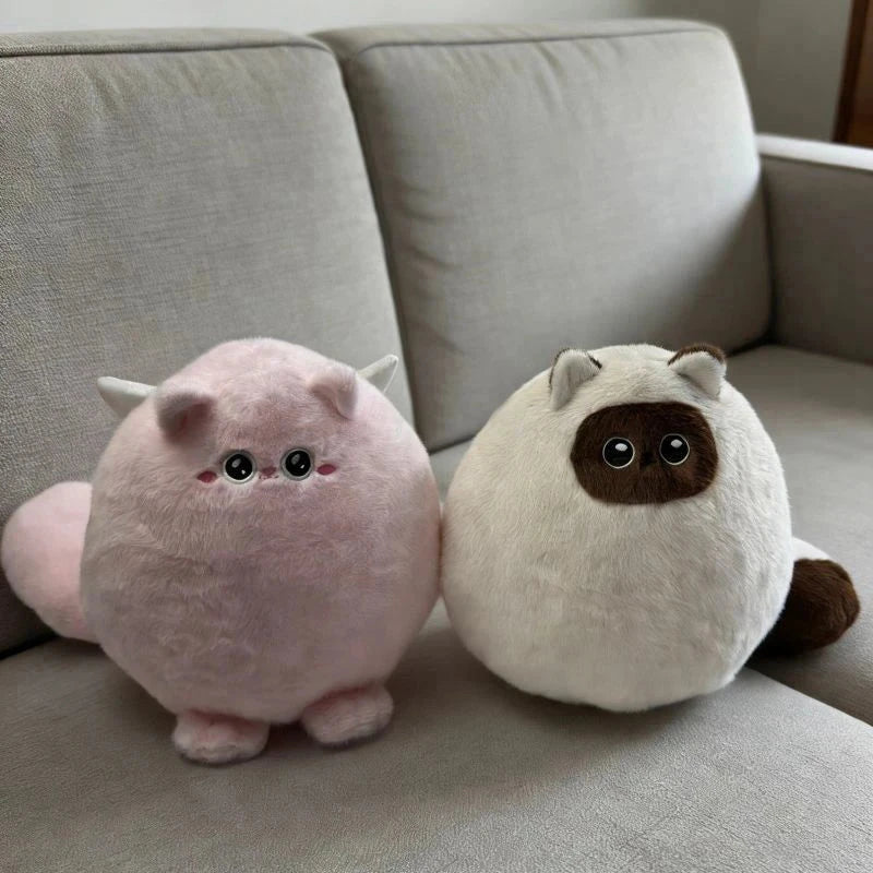 Round Chubby Cat Angel Plush - Image 10