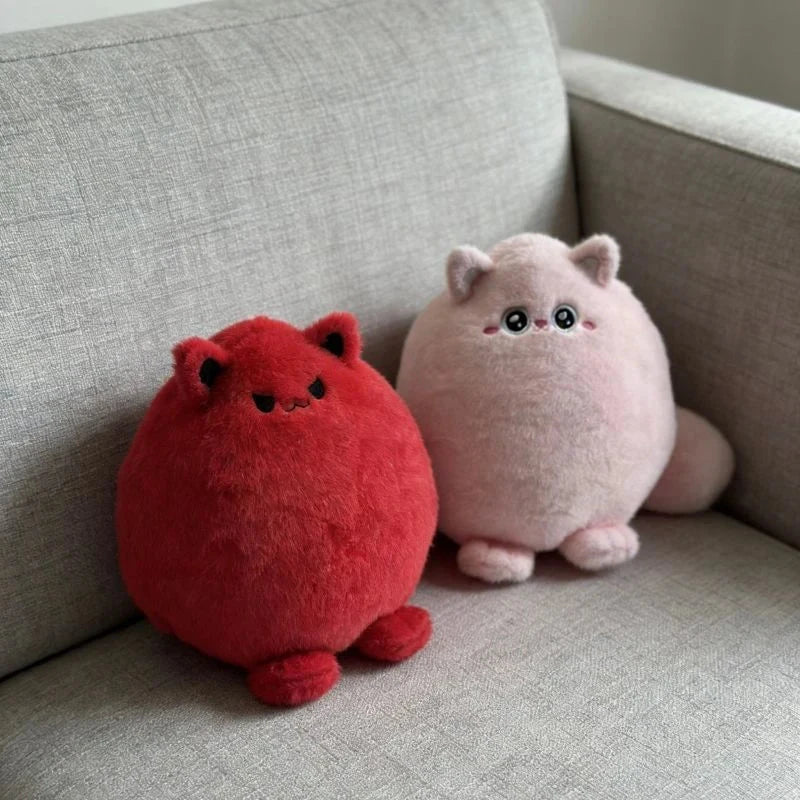 Round Chubby Cat Angel Plush - Image 8
