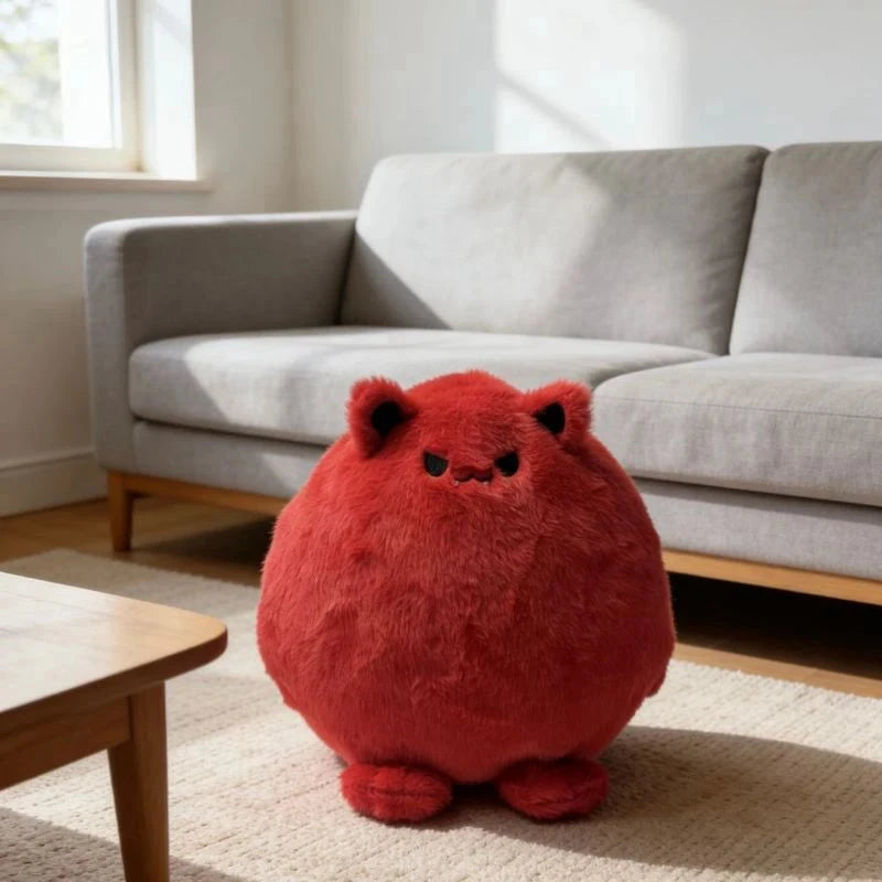 Round Chubby Cat Angel Plush - Image 9