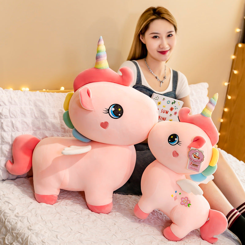 Sakura Pink Unicorn Plush Toy - Image 3