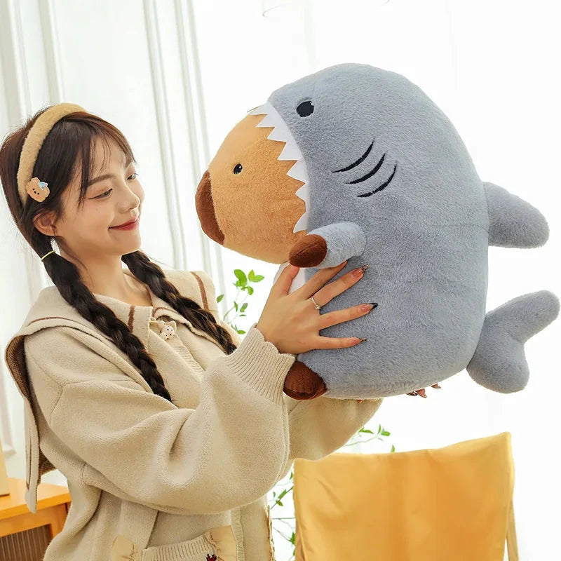 Shark Capybara Cosplay Plush - Image 5