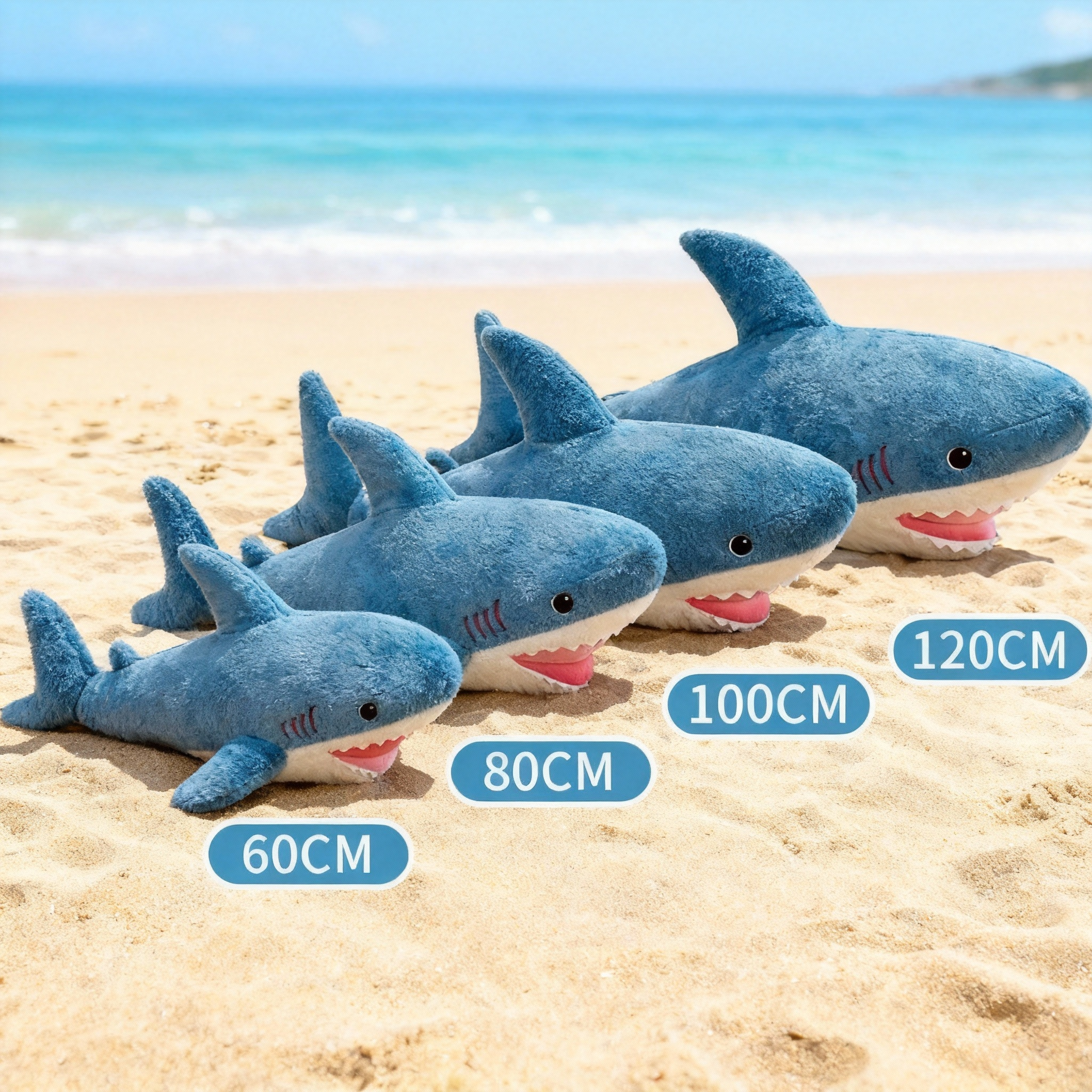 Shark Plush Toy Cute Cuddly Stuffed Shark - Image 5