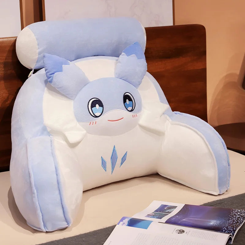 Sofi the Cute Baby Blue Hybrid Dragon Cushion Seat - Image 2