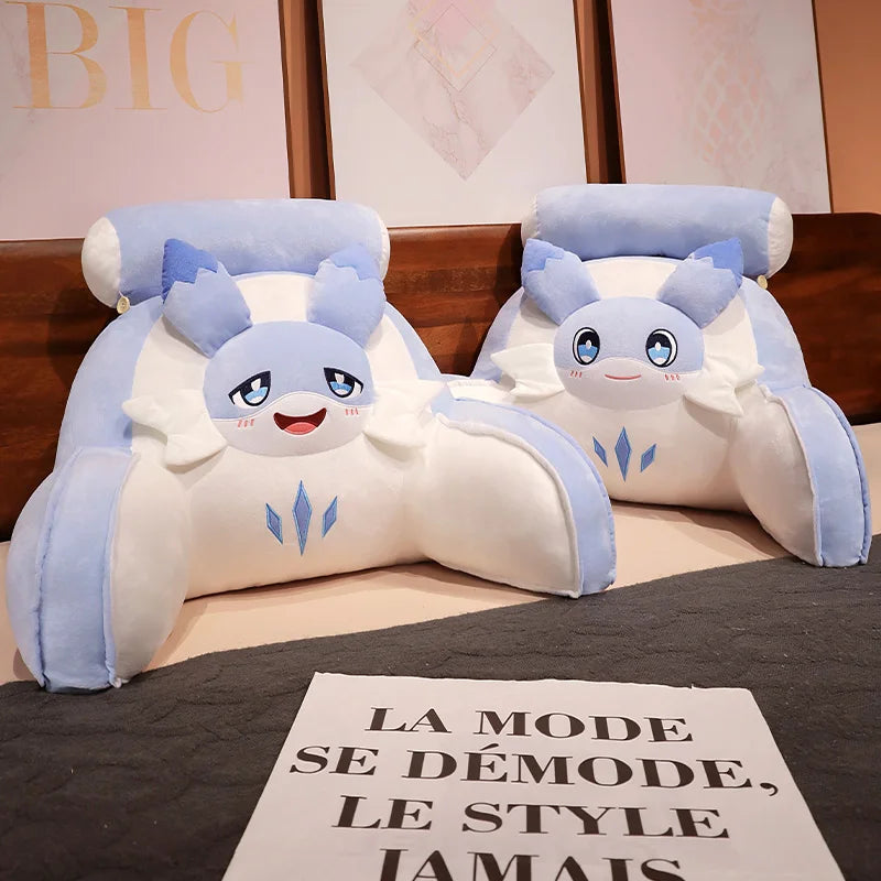 Sofi the Cute Baby Blue Hybrid Dragon Cushion Seat - Image 11