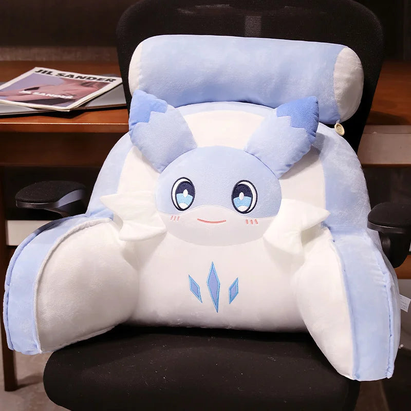 Sofi the Cute Baby Blue Hybrid Dragon Cushion Seat - Image 6