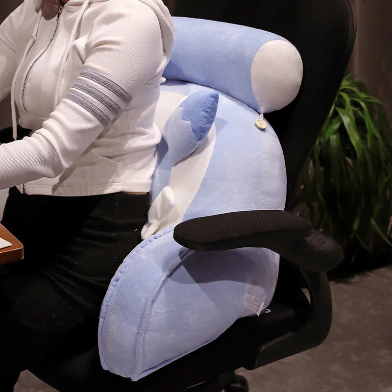 Sofi the Cute Baby Blue Hybrid Dragon Cushion Seat - Image 7