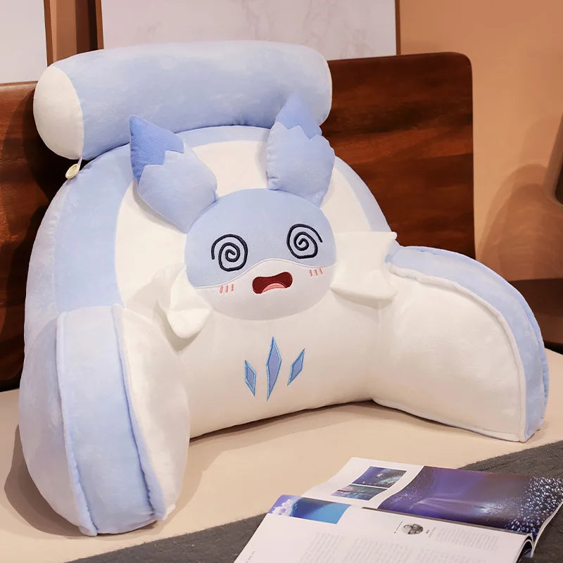 Sofi the Cute Baby Blue Hybrid Dragon Cushion Seat - Image 4