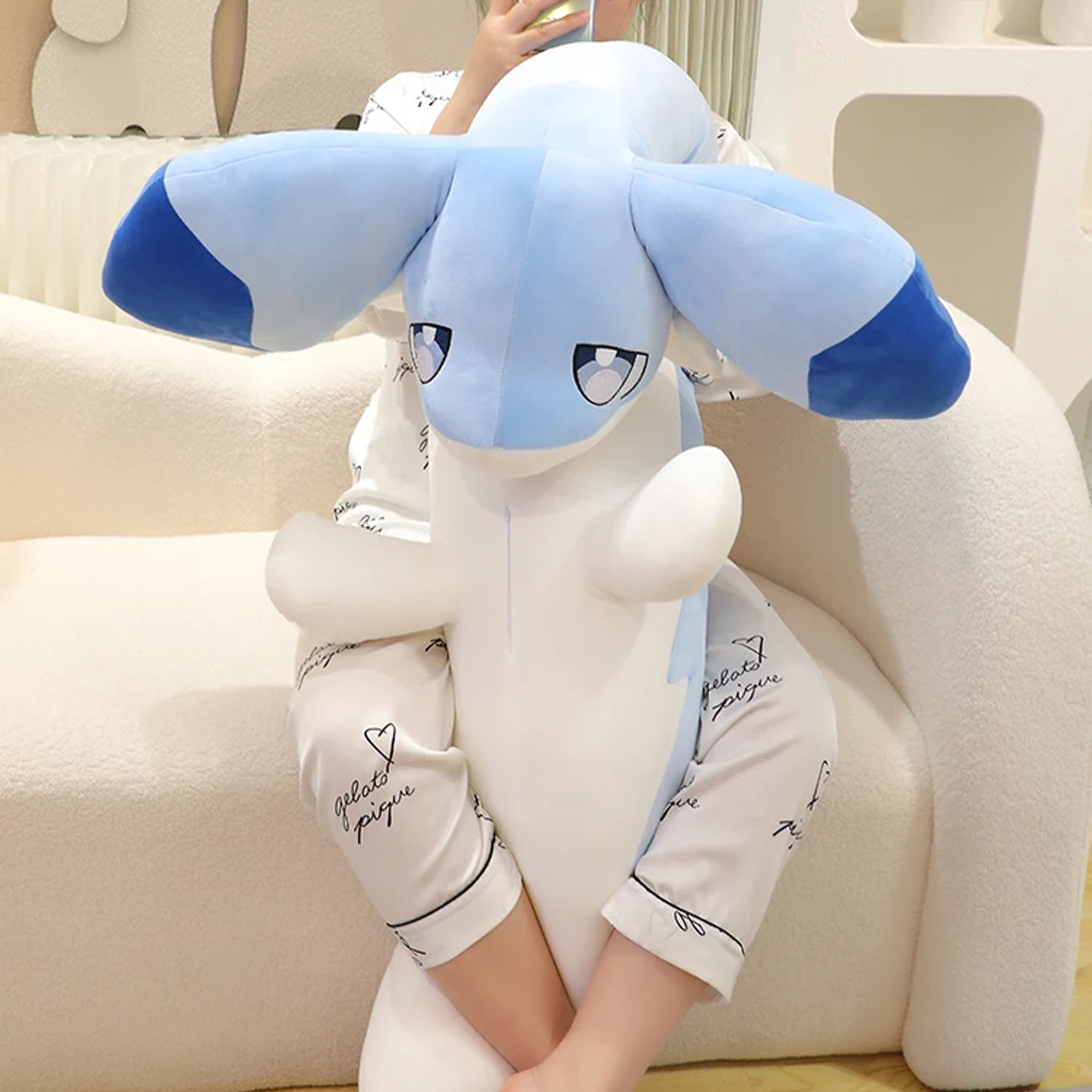 Sofi the Long Kawaii Baby Blue Dragon Plushie - Image 10