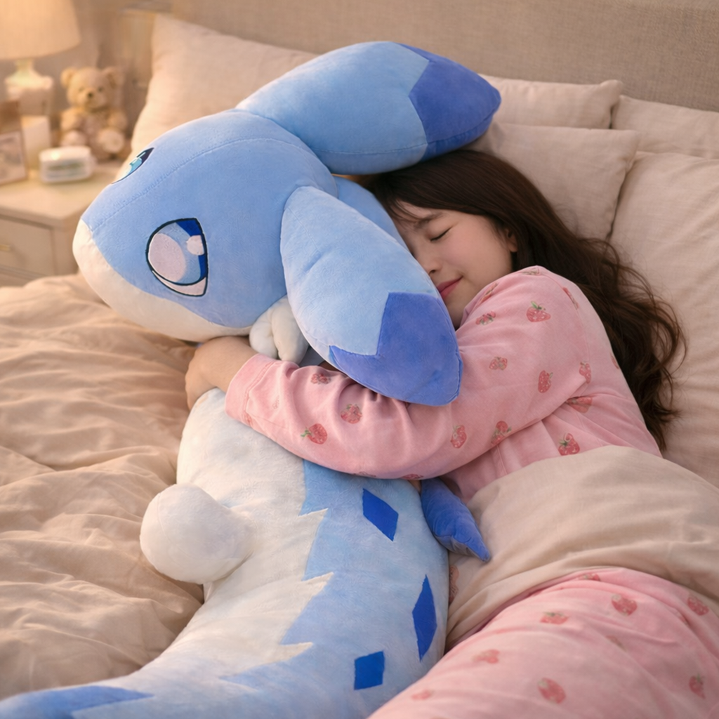 Sofi the Long Kawaii Baby Blue Dragon Plushie - Image 3