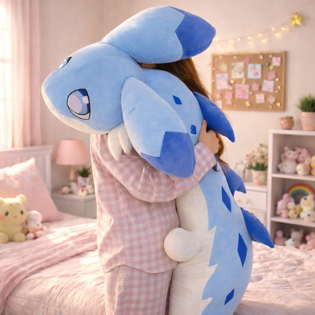 Sofi the Long Kawaii Baby Blue Dragon Plushie - Image 2