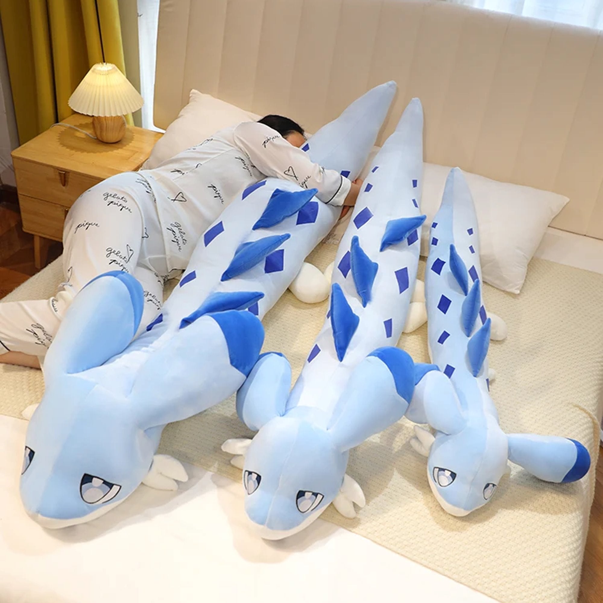 Sofi the Long Kawaii Baby Blue Dragon Plushie - Image 11